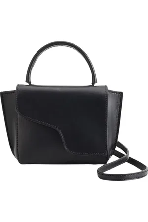 ATP Atelier Torebki, Kobieta, Czarny, ONE SIZE, Bawełna, Torebka crossbody Montalcino ze skóry w kolorze czarnym