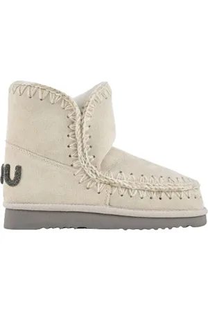 Mou Buty, Kobieta, Biały, 38 EU, Skóra, Zimowe buty skórzane