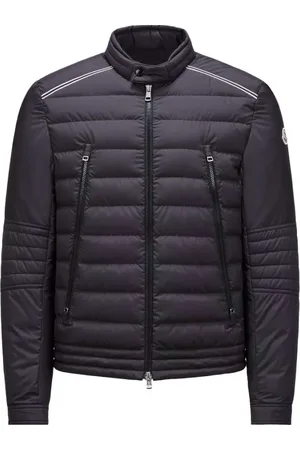 Moncler Kurtki, Mężczyzna, Czarny, L, Poliester, Krótkie puchowe okrycie wierzchnie