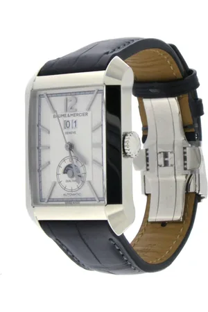 Baume et Mercier Akcesoria, Mężczyzna, Czarny, ONE SIZE, Skóra, Hampton Big Date Dual Time