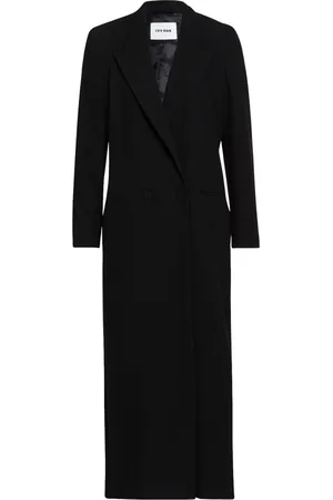 Ivy & Oak Płaszcze, Kobieta, Czarny, 2XS, Poliester, Maxi Płaszcz Blazer o Transformacyjnym Kroju