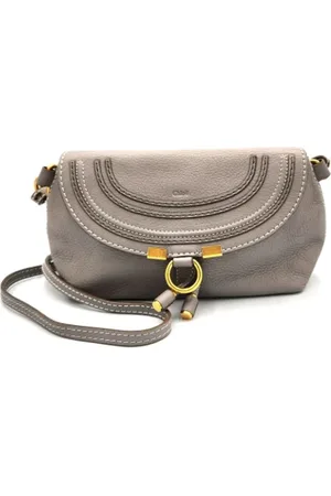 Chloé Pre-owned, Kobieta, Szary, ONE SIZE, Skóra, Pre-owned skórzane torby na ramię
