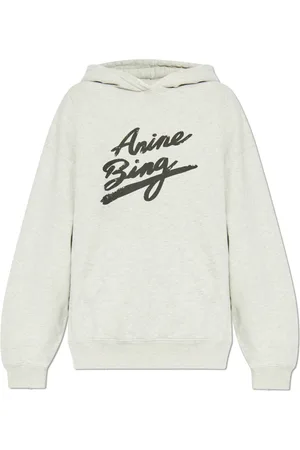 ANINE BING Bluzy, Kobieta, Szary, L, Bawełna, Drukowana bluza