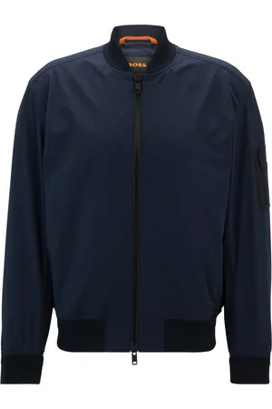HUGO BOSS Kurtki, Mężczyzna, Niebieski, M, Kurtka w stylu lotniczym, odporna na wodę