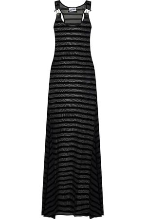 Jean Paul Gaultier Sukienki, Kobieta, Czarny, M, Czarna Sukienka w Paski