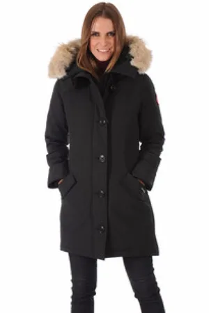 Canada Goose Płaszcze, Kobieta, Czarny, S, Bawełna, Parka Rossclair