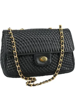 Bally Pre-owned, Kobieta, Czarny, ONE SIZE, Skóra, Pre-owned skórzane torby na ramię