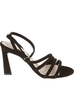 ANNA F. Buty, Kobieta, brązowy, 39 EU, Zamsz, Sandał zamszowy z paskiem na kostce