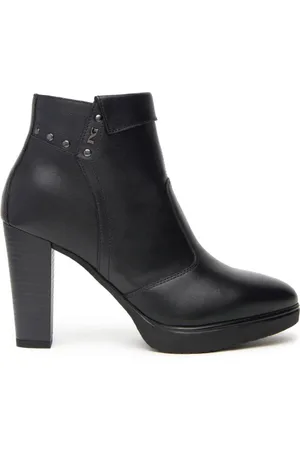 Nero Giardini Buty, Kobieta, Czarny, 37 EU, Zamsz, Sznurkowane botki zamszowe