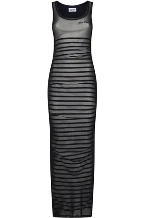 Jean Paul Gaultier Sukienki, Kobieta, Czarny, S, Tiul, Granatowy top Marinière z plecami typu racerback