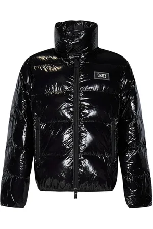 Dsquared2 Kurtki, Mężczyzna, Czarny, 2XL, Pikowana Pufferka