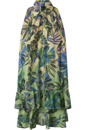 Pinko Sukienki, Kobieta, Wielobarwność, M, Bawełna, Elegancka sukienka Oronero