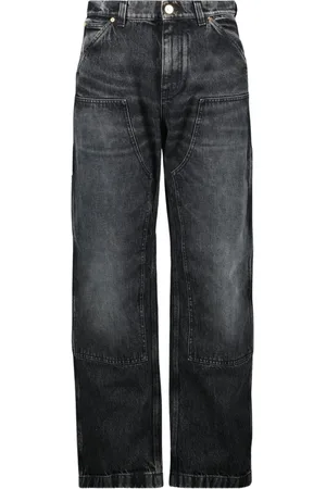 VERSACE Jeansy, Mężczyzna, Czarny, W30, Klasyczne Jeansyy Cargo Wiosna-Lato 2025