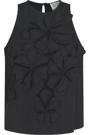 FORTE FORTE Koszulki, Kobieta, Czarny, M, Czarny Top Elegancki Styl