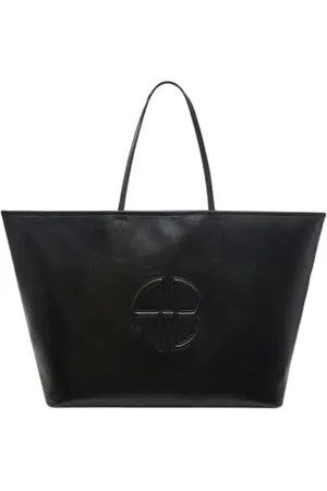 ANINE BING Torebki, Kobieta, Czarny, ONE SIZE, Bawełna, Elegancka Czarna Torebka Shopper