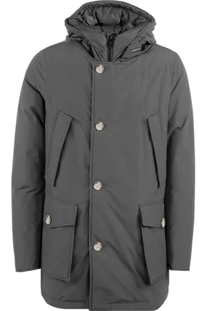 Woolrich Płaszcze, Mężczyzna, Szary, XL, Bawełna, Arctic Parka