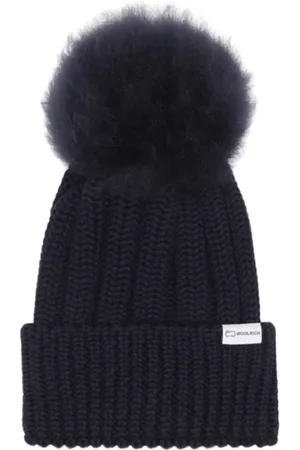 Woolrich Akcesoria, Kobieta, Niebieski, S, Czapka z logo