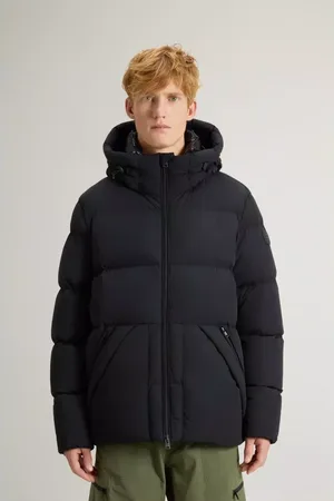 Woolrich Kurtki, Mężczyzna, Czarny, S, Czarna Puchova Kurtka Sierra Supreme