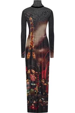 Jean Paul Gaultier Sukienki, Kobieta, Wielobarwność, S, Czerwony Top z nadrukiem Pigalle