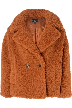 UGG Kurtki, Kobieta, brązowy, S, Poliester, Kurtka Teddy Gertrude