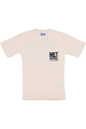 MARKET Koszulki, Mężczyzna, Beżowy, L, Piaskowy T-shirt z kieszenią na lewym boku