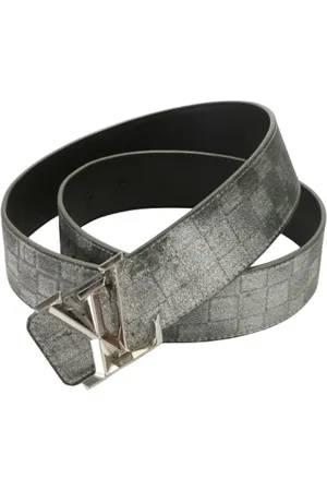 LOUIS VUITTON Pre-owned, Mężczyzna, Szary, ONE SIZE, Skóra, Pre-owned Leather belts