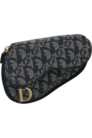 Dior Pre-owned, Kobieta, Niebieski, ONE SIZE, Pre-owned portfele płócienne