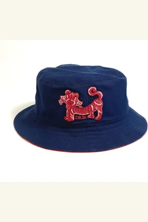 Dior Pre-owned, Kobieta, Niebieski, ONE SIZE, Pre-owned Cotton hats