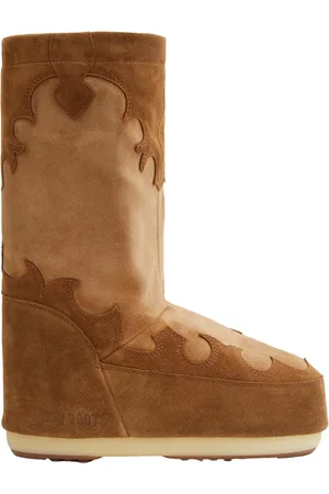 Moon Boot Buty, Kobieta, brązowy, 39 EU, Zamsz, Zimowe Botki Zamszowe Low Felt
