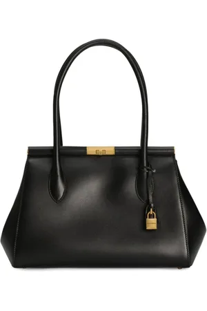 Dolce & Gabbana Torebki, Kobieta, Czarny, ONE SIZE, Ikoniczna Czarna Torba na Ramię z Skóry Cielęcej