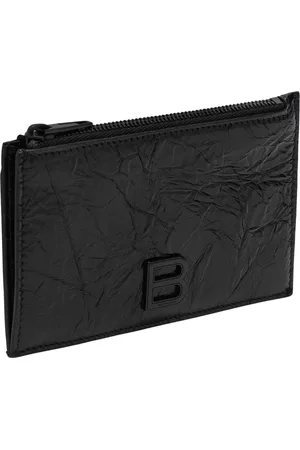 Balenciaga Akcesoria, Kobieta, Czarny, ONE SIZE, Len, Portfel na Karty Kredytowe
