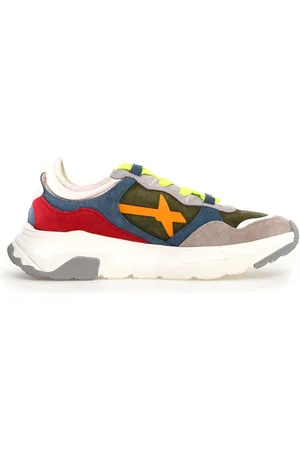 W6YZ Buty, Mężczyzna, Wielobarwność, 42 EU, Wielokolorowe Sneakersy dla Nowoczesnego Mężczyzny