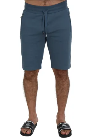 Dolce & Gabbana Szorty, Mężczyzna, Niebieski, S, Bawełna, Eleganckie niebieskie szorty bermudzkie Regular Fit