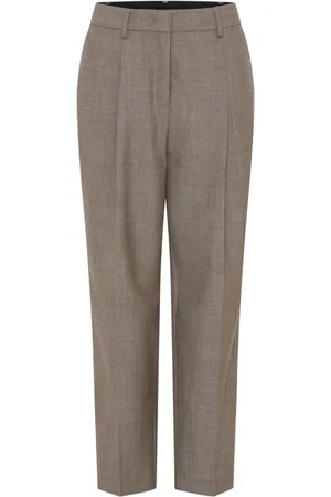 Heartmade Spodnie, Kobieta, Beżowy, 2XL, Eleganckie Spodnie Piaskowy Melanż