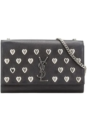 Saint Laurent Pre-owned, Kobieta, Czarny, ONE SIZE, Skóra, Pre-owned skórzane torby na ramię
