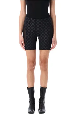 MISBHV Szorty, Kobieta, Czarny, S, Monogram Biker Shorts z siatkowymi panelami