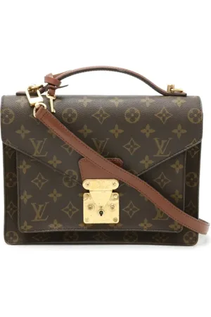 LOUIS VUITTON Pre-owned, Mężczyzna, brązowy, ONE SIZE, Len, Pre-owned Canvas handbags
