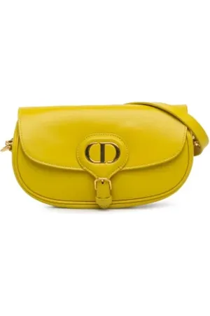 Dior Pre-owned, Kobieta, Żółty, ONE SIZE, Skóra, Pre-owned skórzane torby na ramię