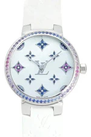 LOUIS VUITTON Pre-owned, Kobieta, Biały, ONE SIZE, Pre-owned Stainless Steel watches