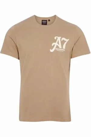 Barbour Koszulki, Mężczyzna, brązowy, M, Bawełna, Kultowa koszulka Legendary A7 Brązowa