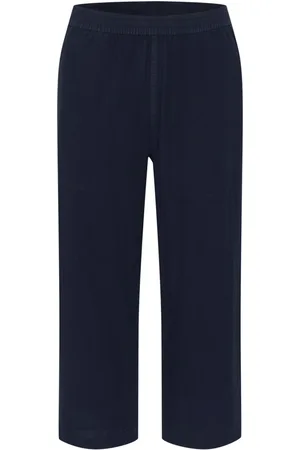 Kaffe Spodnie, Kobieta, Niebieski, XS, Wide Trousers