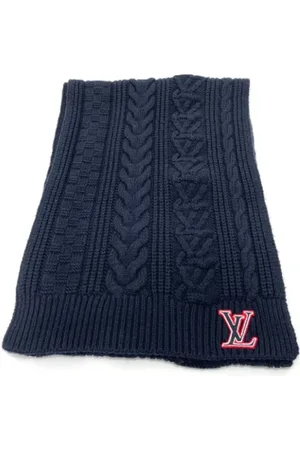 LOUIS VUITTON Pre-owned, Kobieta, Niebieski, ONE SIZE, Pre-owned Wool scarves