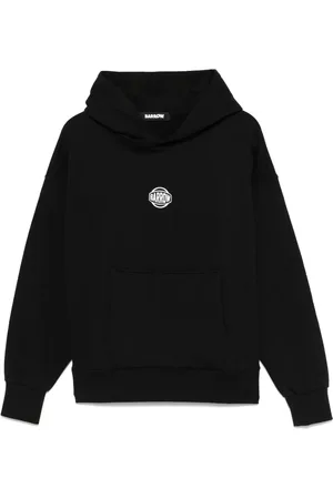 BARROW Bluzy, Mężczyzna, Czarny, S, Czarna bluza z kapturem i nadrukiem