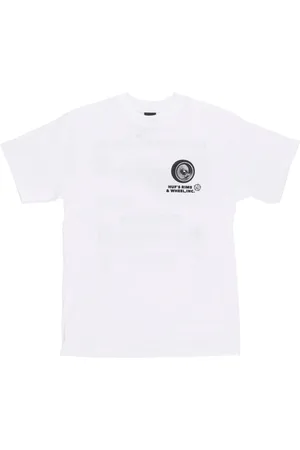 Huf Koszulki, Mężczyzna, Biały, M, Bawełna, Krótki Rękaw Choke T-shirt Bawełna Druk