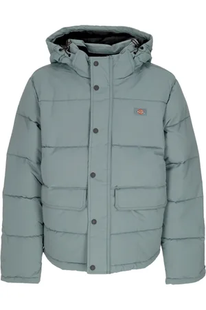 Dickies Kurtki, Mężczyzna, Zielony, XL, Kurtka Puchowa z Kapturem i Puchem