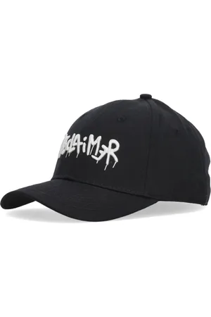 DISCLAIMER Akcesoria, unisex, Czarny, ONE SIZE, Czarna Czapka z Daszkiem z Logo