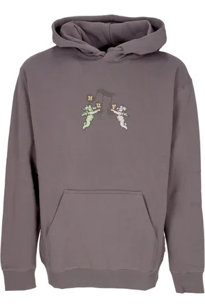 Huf Bluzy, Mężczyzna, Fioletowy, S, Męski Light Plum Hoodie z Piosenkami