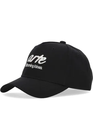 Arte Antwerp Akcesoria, unisex, Czarny, ONE SIZE, Krzywa daszek z haftowanym logo czarna