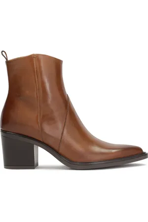 Kazar Buty, Kobieta, brązowy, 40 EU, Brązowe kowbojki z wydłużonym noskiem