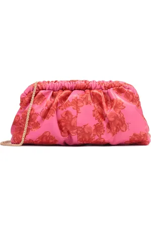 Kazar Torebki, Kobieta, Różowy, ONE SIZE, Skóra, Różowy kwiatowy worek torba